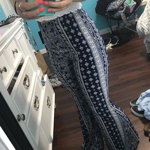 Blue and White Flare Plants